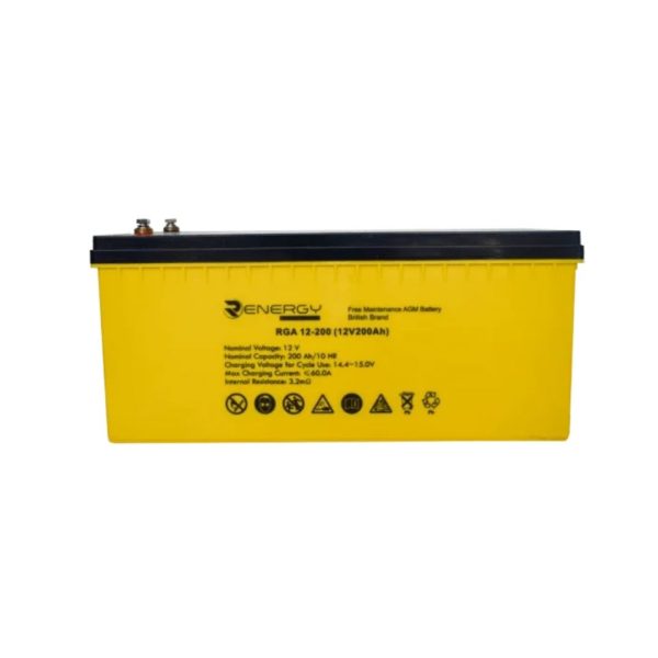 200Ah/12v AGM Solar Battery RENERGY
